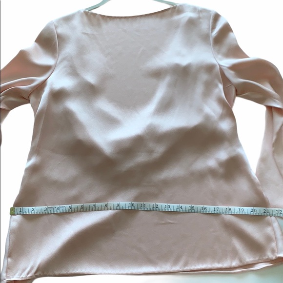 Jason Wu Blush crepe back satin long sleeve SZ M - Picture 10 of 11